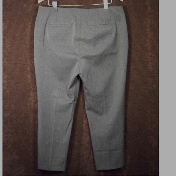 Talbots Classic Side Zip Dark Gray Dress Slacks Stretch Trouser 14P 25" inseam - Picture 4 of 8